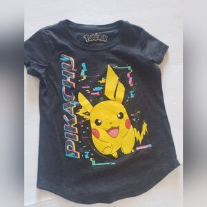 Kids Pikachu Graphic T-Shirt - Black